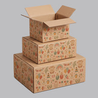 Baby Shower Boho Elements Printed Theme Shipping Box - 1 Pack (25 Pieces)