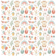 Baby Shower Boho Elements Printed Theme Shipping Box - 1 Pack (25 Pieces)