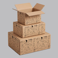 Baby Shower Hand Drawings Printed Theme Shipping Box - 1 Pack (25 Pieces)