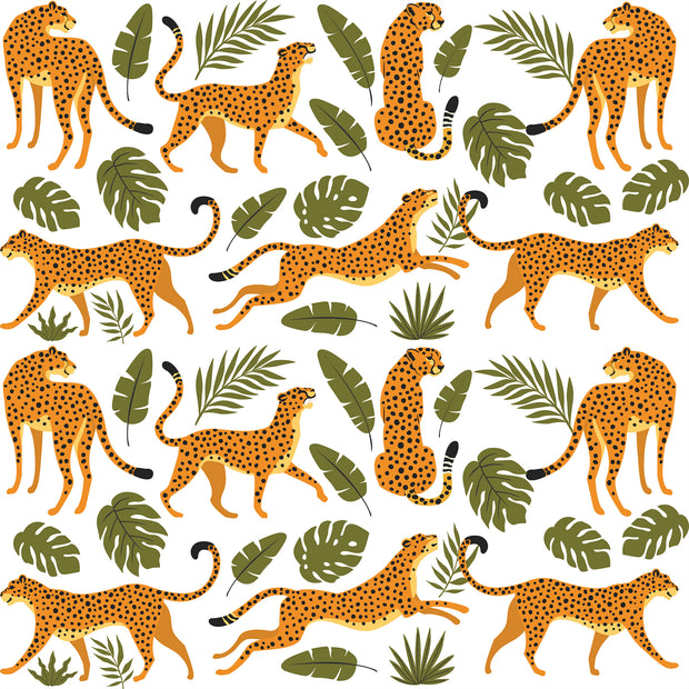 Animal Cheetah and Tropical Plants Printed Theme Mailer Box - 1 Pack (25 Pieces)