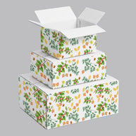 Christmas Foliage Printed Theme Shipping Box - 1 Pack (25 Pieces)