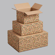 Christmas Lights Printed Theme Shipping Box - 1 Pack (25 Pieces)