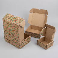 Christmas Lights Printed Theme Mailer Box - 1 Pack (25 Pieces)