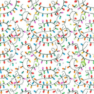 Christmas Lights Printed Theme Shipping Box - 1 Pack (25 Pieces)