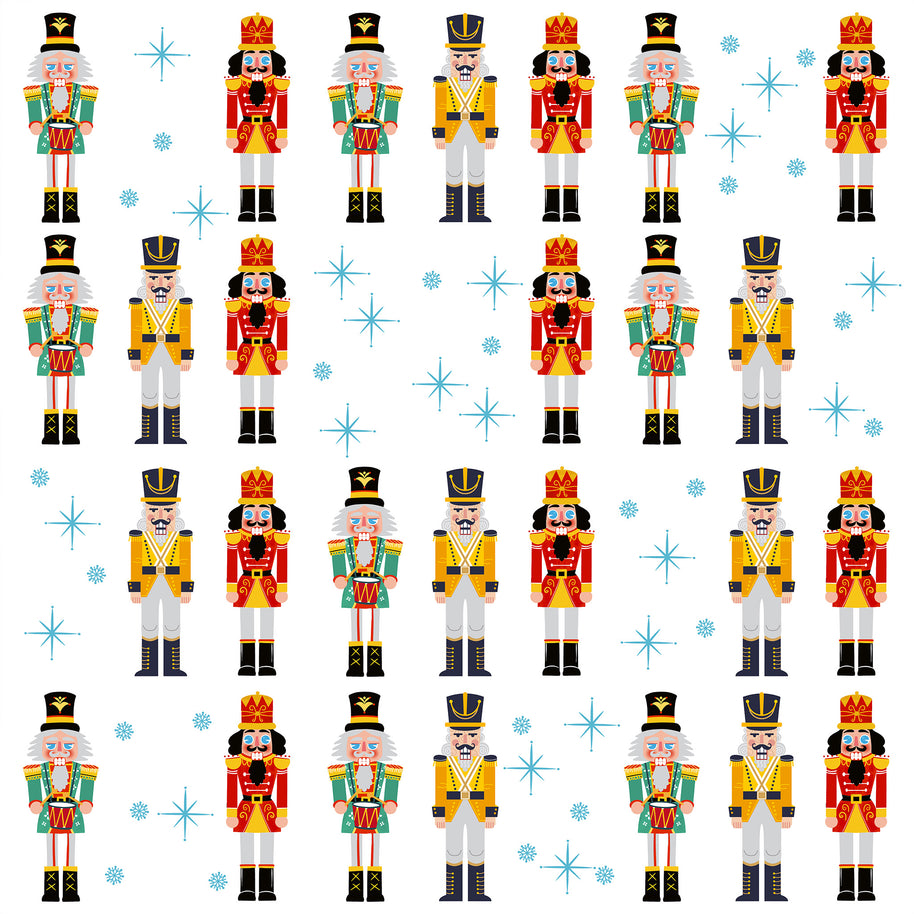 Christmas Nutcrackers and Snow Printed Theme Mailer Box - 1 Pack (25 Pieces)