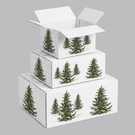 Christmas Trees Printed Theme Shipping Box - 1 Pack (25 Pieces)