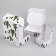 Christmas Trees Printed Theme Mailer Box - 1 Pack (25 Pieces)