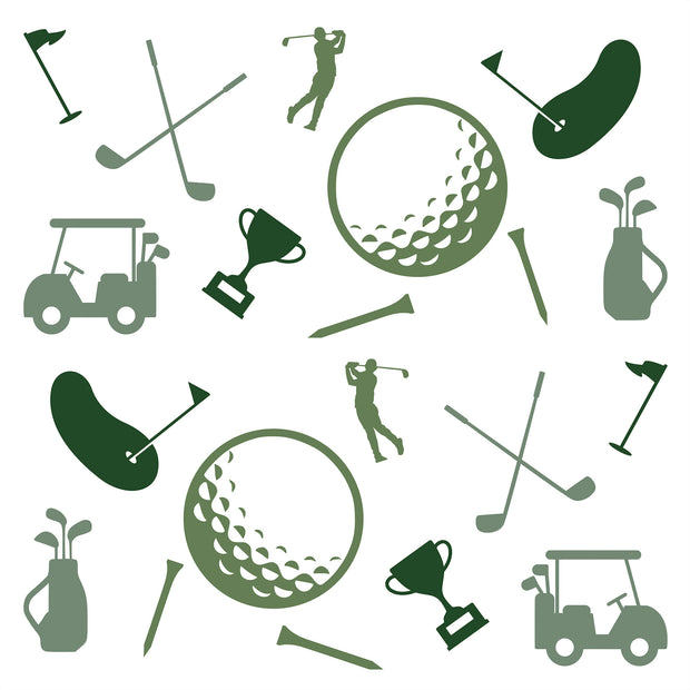 Sports Golf Icons Printed Theme Mailer Box - 1 Pack (25 Pieces)