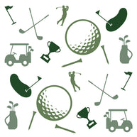 Sports Golf Icons Printed Theme Shipping Box - 1 Pack (25 Pieces)