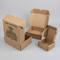 Hanukkah Flower Menorah Candle Printed Theme Mailer Box - 1 Pack (25 Pieces)