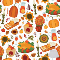Thanksgiving Table Scape Printed Theme Mailer Box - 1 Pack (25 Pieces)