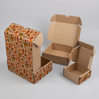 Thanksgiving Table Scape Printed Theme Mailer Box - 1 Pack (25 Pieces)