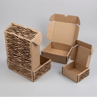Animal Zebra Stripes Printed Theme Mailer Box - 1 Pack (25 Pieces)